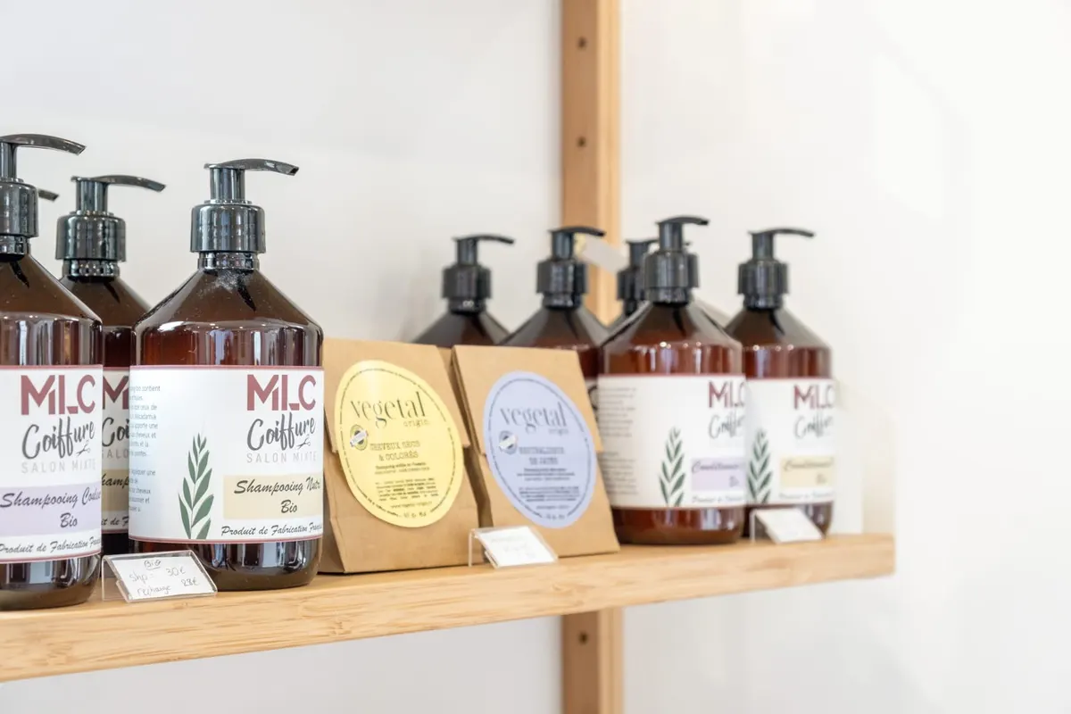 Le bar à shampoing et à soins de MLC Coiffure, produits Bio, à Dunkerque